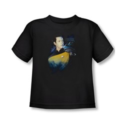 Star Trek - Toddler Data 25Th T-Shirt In Black