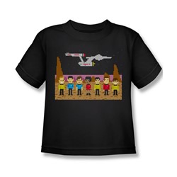 Star Trek - Little Boys Tos Trexel Crew T-Shirt In Black