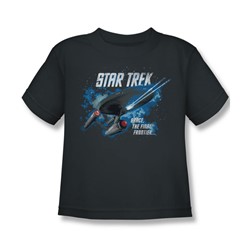 Star Trek - Little Boys The Final Frontier T-Shirt In Charcoal