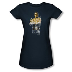 Star Trek - Womens Beam Me Up T-Shirt In Navy