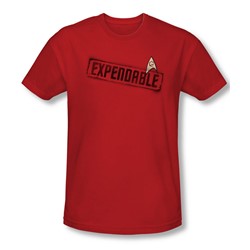 Star Trek - Mens Expendable T-Shirt In Red