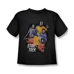 Star Trek - Little Boys Galaxy Glow T-Shirt In Black