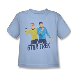 Star Trek - Little Boys Phasers Ready T-Shirt In Light Blue