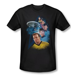 Star Trek - Mens Among The Stars T-Shirt In Black