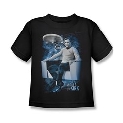 Star Trek - Little Boys Captain'S Chair T-Shirt In Black