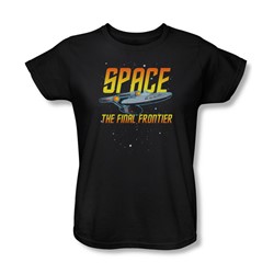 Star Trek - Womens Space T-Shirt In Black