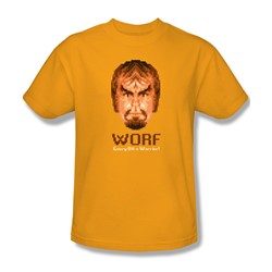 Star Trek - Mens Bit Warrior T-Shirt In Gold