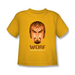 Star Trek - Little Boys Bit Warrior T-Shirt In Gold