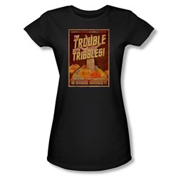 Star Trek - Womens Tribbles: The Movie T-Shirt In Black