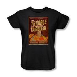 Star Trek - Womens Tribbles: The Movie T-Shirt In Black