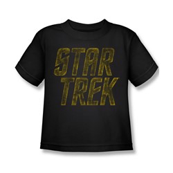 Star Trek - Little Boys Distressed Logo T-Shirt In Black