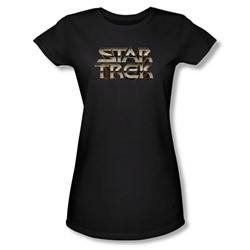 Star Trek - Womens Feel The Steel T-Shirt In Black