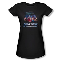 Star Trek - Womens Space Group T-Shirt In Black