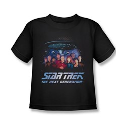 Star Trek - Little Boys Space Group T-Shirt In Black