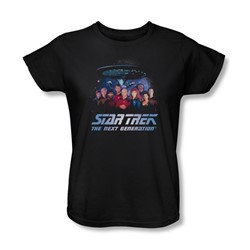 Star Trek - Womens Space Group T-Shirt In Black