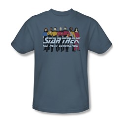 Star Trek - Mens Line Up T-Shirt In Slate
