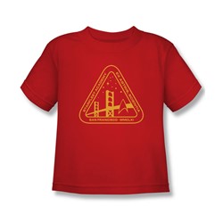 Star Trek - Little Boys Gold Academy T-Shirt In Red