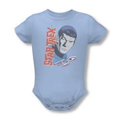 Star Trek - Infant Vintage Spock Onesie In Light Blue