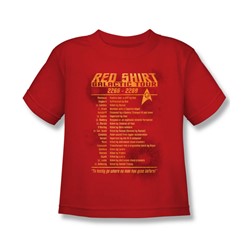 Star Trek - Little Boys Red Shirt Tour T-Shirt In Red