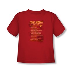 Star Trek - Toddler Red Shirt Tour T-Shirt In Red