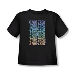 Star Trek - Toddler Multi Logo Enterprise T-Shirt In Black