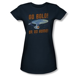 Star Trek - Womens Go Bold T-Shirt In Navy