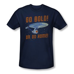 Star Trek - Mens Go Bold T-Shirt In Navy