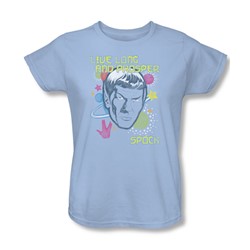 Star Trek - Womens Japansese Spock T-Shirt In Light Blue
