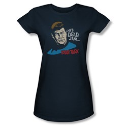 Star Trek - Womens He'S Dead Jim T-Shirt In Navy
