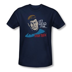 Star Trek - Mens He'S Dead Jim T-Shirt In Navy