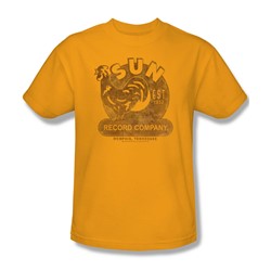 Sun - Mens Sun Record T-Shirt In Gold