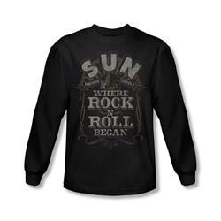 Sun - Mens Where Rock Began Long Sleeve Shirt In Black