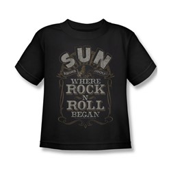Sun - Little Boys Where Rock Began T-Shirt In Black