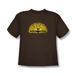 Sun - Big Boys Vintage Logo T-Shirt In Coffee