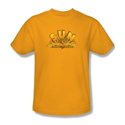 Sun - Mens Rockin Rooster Logo T-Shirt In Gold