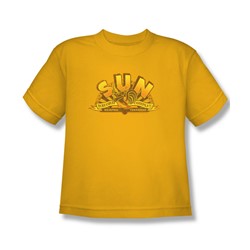 Sun - Big Boys Rockin Rooster Logo T-Shirt In Gold