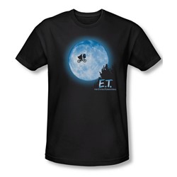 Et - Mens Moon Scene T-Shirt In Black