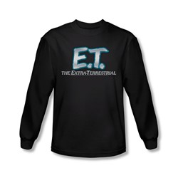 Et - Mens Logo Long Sleeve Shirt In Black