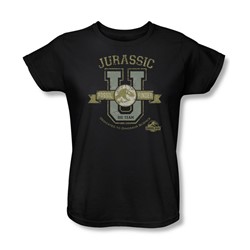 Jurassic Park - Womens Jurassic U T-Shirt In Black