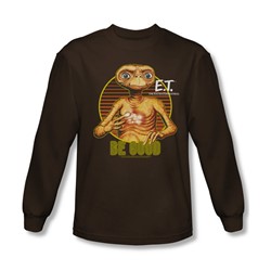 Et - Mens Be Good Long Sleeve Shirt In Coffee