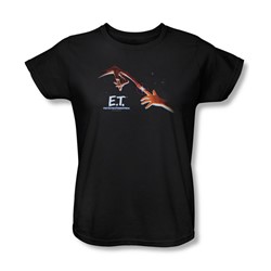 Et - Womens Poster T-Shirt In Black