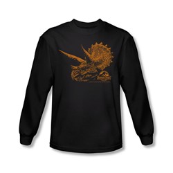 Jurassic Park - Mens Tri Mount Long Sleeve Shirt In Black