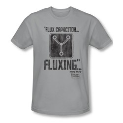 Back To The Future - Mens Fluxing T-Shirt In Silver