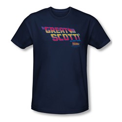 Back To The Future - Mens Great Scott T-Shirt In Navy
