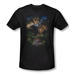 Jurassic Park - Mens Happy Family T-Shirt In Black