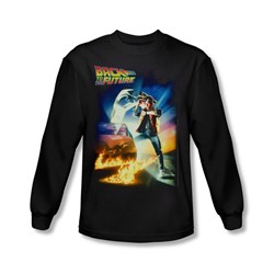 Back To The Future - Mens Poster Long Sleeve Shirt In Black