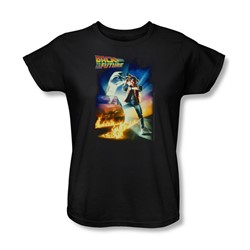 Back To The Future - Womens Poster T-Shirt In Black