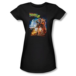Back To The Future Iii - Womens Poster T-Shirt In Black
