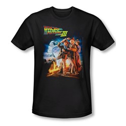 Back To The Future Iii - Mens Poster T-Shirt In Black