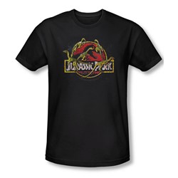 Jurassic Park - Mens Something Has Survived T-Shirt In Black